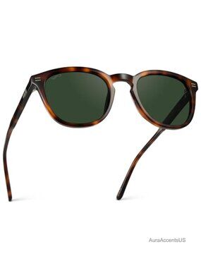 Polarized Round Sunglasses Acetate Frame UV Protection Men's Designer